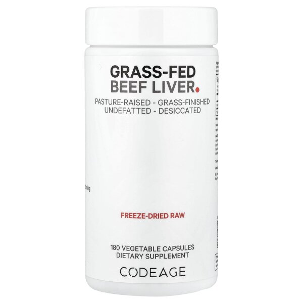 Codeage, Grass-Fed Beef Liver, Leber von grasgef?tterten Rindern, 180 Kapseln