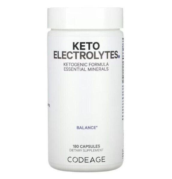 Codeage, Keto-Elektrolyte, ketogene Formel, 180 Kapseln