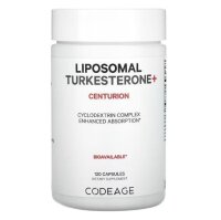 Codeage, liposomales Turkesteron+ Centurion, 120 Kapseln