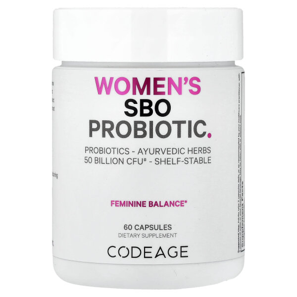 Codeage, SBO-Probiotikum f?r Frauen, 50 Milliarden KBE, 60 Kapseln