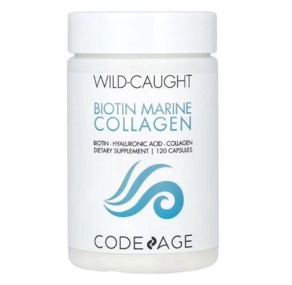 Codeage, Wild Caught, Biotin Meereskollagen, 120 Kapseln