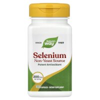 Natures Way, Selenium, 200mcg, 100 Kapseln