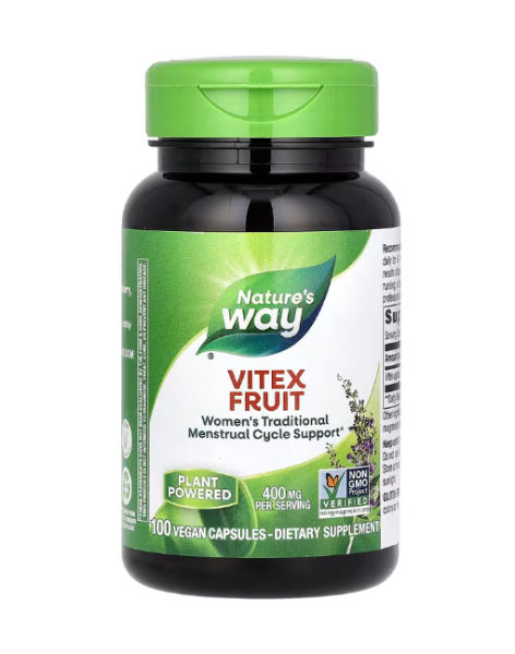 Natures Way, Vitex Fruit, Mönchspfeffer-Frucht, 400 mg, 100 vegane Kapseln