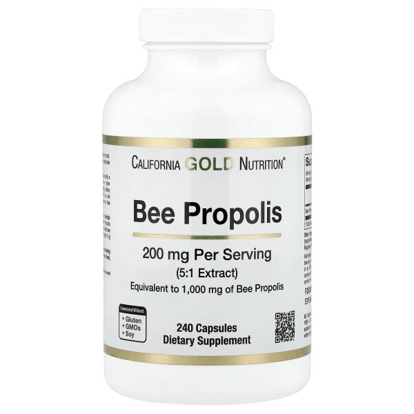 California Gold Nutrition, Bee Propolis, Bienenpropolis, 1.000 mg, 240 Kapseln