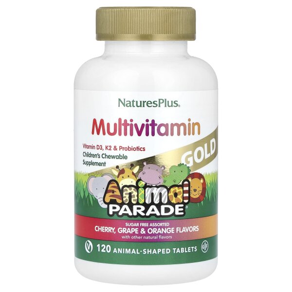 NaturesPlus, Multivitamin und Mineralstoffe für Kinder, 120 Kautabletten