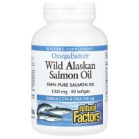Natural Factors, Wild Alaskan Salmon Oil, Öl von...