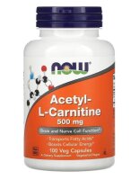 NOW Foods, Acetyl-L-Carnitin, 500 mg, 100 vegetarische...