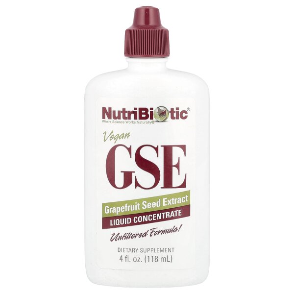 NutriBiotic, Vegan GSE, Grapefruitkernextrakt, vegan, Fl?ssigkonzentrat, 118 ml