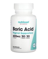 Nutricost, Frauen, Borsäure, Vaginalzäpfchen,...