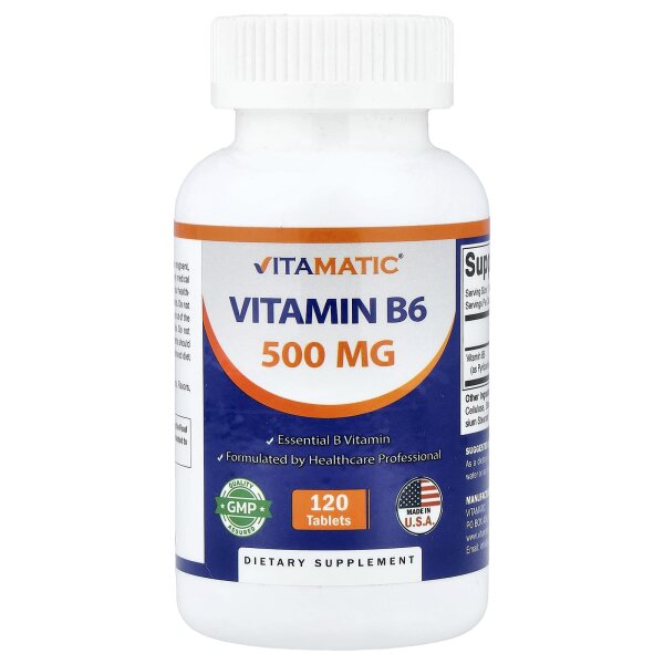 Vitamatic, Vitamin B6, 500 mg, 120 Tabletten