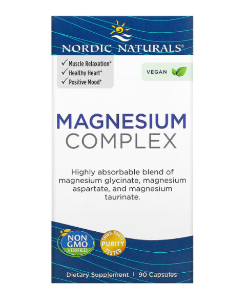 Nordic Naturals, Magnesium Complex, Magnesium-Komplex, 225mg, 90 Kapseln