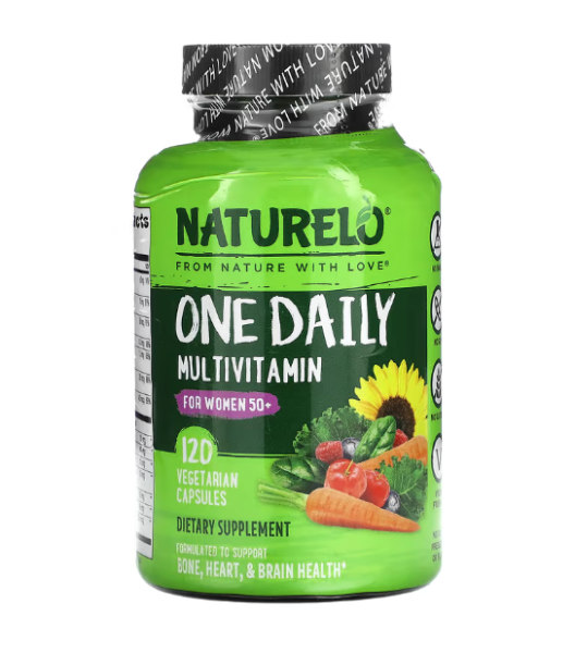 NATURELO, Ein tägliches Multivitamin für Frauen 50+, 120 vegetarische Kapseln