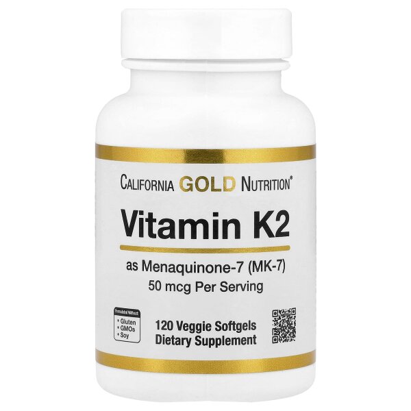 Lake Avenue Nutrition, Vitamin K2 (as Menaquinone-7), Vitamin K2 (als Menachinon-7), 50 mcg, 120 vegetarische Weichkapseln