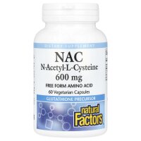 Natural Factors, NAC N-Acetyl-L-Cystein, 600 mg, 60...