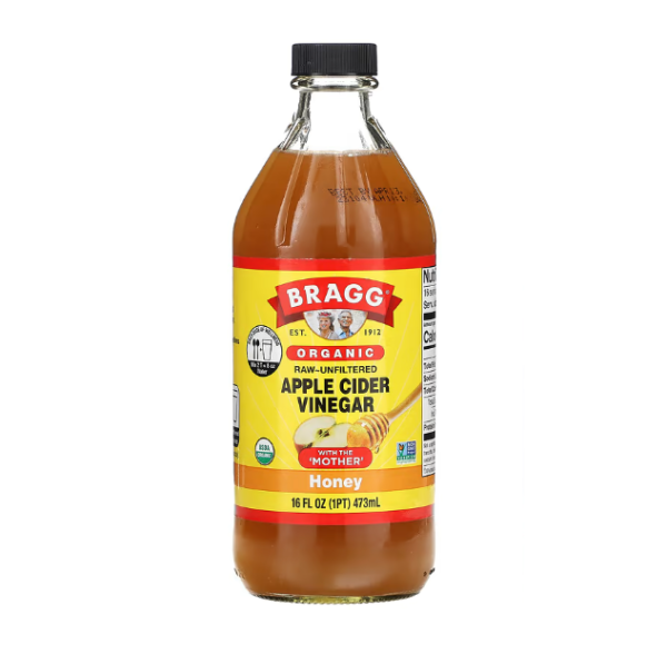 Bragg, Organic Apple Cider Vinegar With The ?Mother?, Bio-Apfelessig mit der ?Mutter?, Honig, 473 ml (16 fl. oz.)