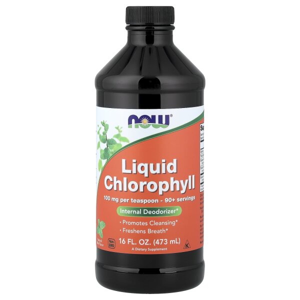 NOW FOODS Fl?ssigchlorophyll Chlorophyll in fl?ssigem 473 ml