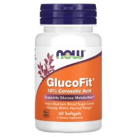 NOW Foods, GlucoFit, 60 Softgel Kapseln