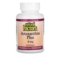 Natural Factors, Astaxanthin Plus, 4 mg, 60 Weichkapseln