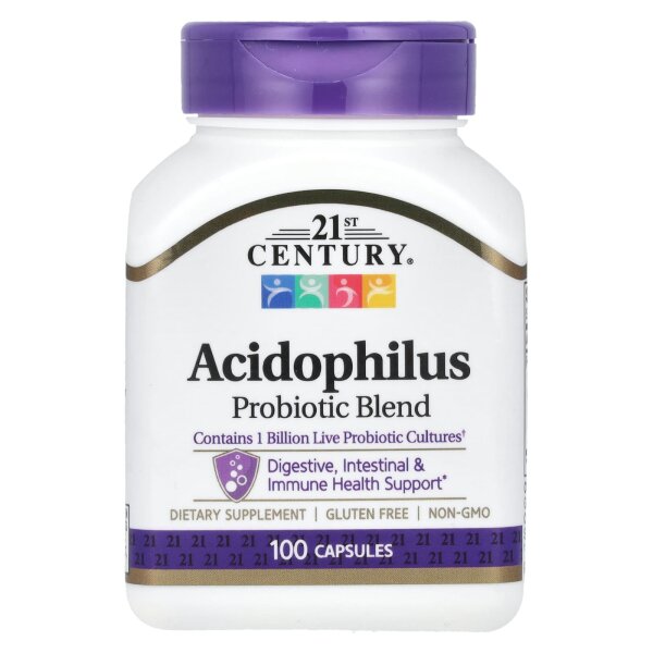 21st Century, Acidophilus Probiotic Blend, 100 Kapseln