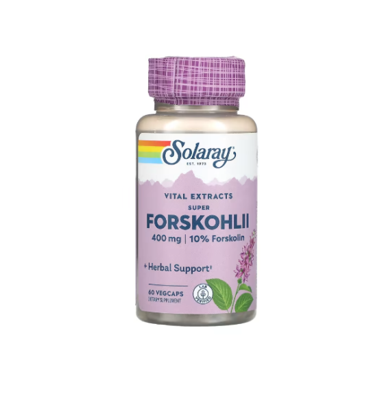 Solaray, Ayurvedische Kr?uter, Super Forskohlii, 400 mg, 60 vegetarische Kapseln