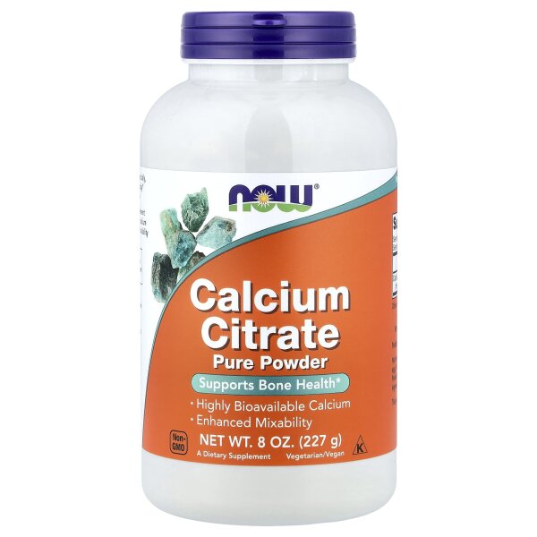 NOW Foods, Calciumcitrat, reines Pulver, 227 g (8 oz.)