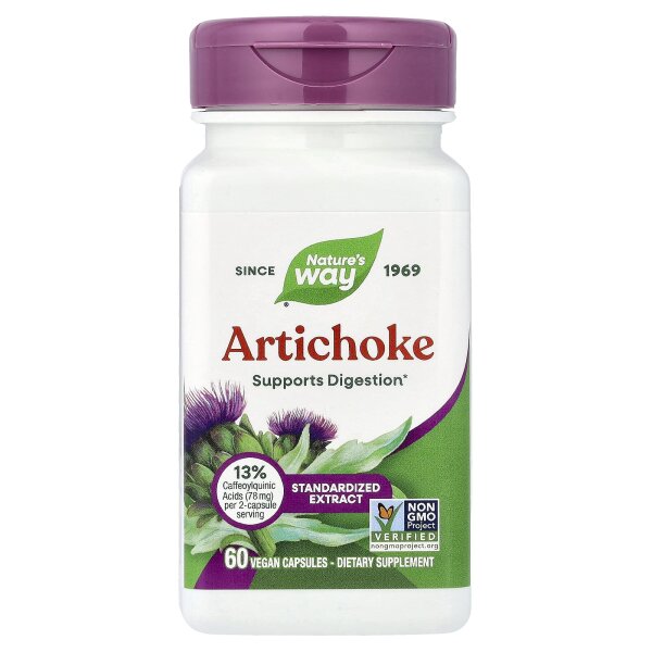 Natures Way, Artichoke, Artischocke, 60 vegane Kapseln
