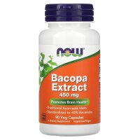 NOW Foods, Bacopa-Extrakt, 450 mg, 90 pflanzliche Kapseln
