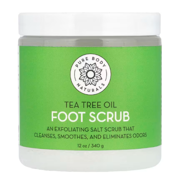 Pure Body Naturals, Foot Scrub, Fu?peeling, Teebaum?l, 340 g