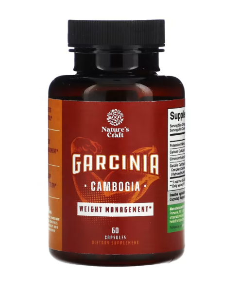 Natures Craft, Garcinia Cambogia, Malabar-Tamarinde, 60 Kapseln