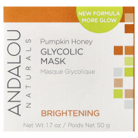 Andalou Naturals, Glycolic Beauty Mask, Beauty-Maske, K?rbis-Honig, aufhellend, 50 g