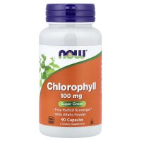NOW Foods, Chlorophyll, 100 mg, 90 pflanzliche Kapseln