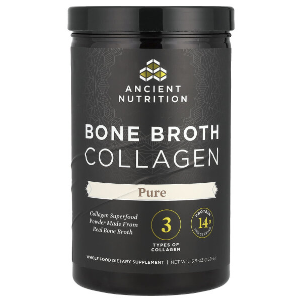 Ancient Nutrition, Bone Broth Collagen, Knochenbr?he-Kollagen, rein, 450 g