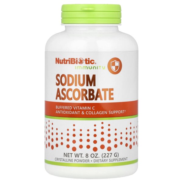 NutriBiotic, Immunit?t, Natriumascorbat, kristallines Pulver, 227 g