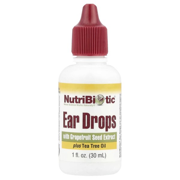 NutriBiotic, Ohrentropfen mit Grapefruitkernextrakt plus Teebaum?l, 30 ml