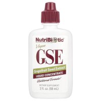 NutriBiotic, Vegan GSE Grapefruit Seed Extract, Liquid Concentrate, Grapefruit-Samenextrakt, vegan, Fl?ssigkonzentrat, 59 ml