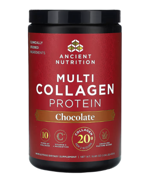 Ancient Nutrition, Multi Collagen Protein, Schokolade, 472 g