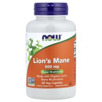 NOW Foods, L?wenm?hne, 500 mg, 60 pflanzliche Kapseln