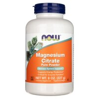 Now Foods, Magnesium Citrate, 100% Pure Powder 8oz (227G)