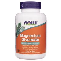 Now Foods, Magnesium Glycinate, 200mg Magnesium, 180 Veg....