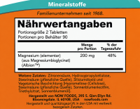 Now Foods, Magnesium Glycinate, 200mg Magnesium, 180 Veg....