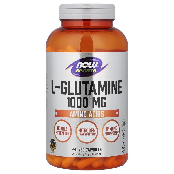 NOW Foods, Sports, L-Glutamin, 1.000 mg, 240 Kapseln
