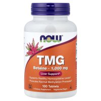 NOW Foods, TMG, 1.000 mg, 100 Tabletten
