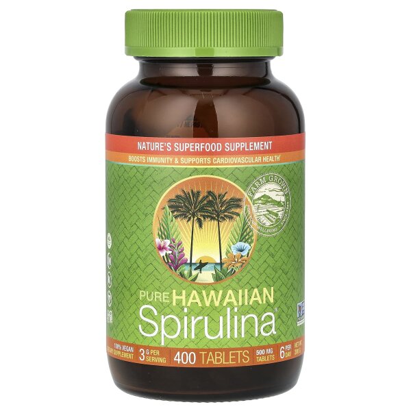 Nutrex Hawaii, reines hawaiianisches Spirulina, 3 g, 400 Tabletten