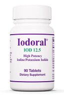 Optimox Corporation, Iodoral, 12,5mg, 90 Tabletten