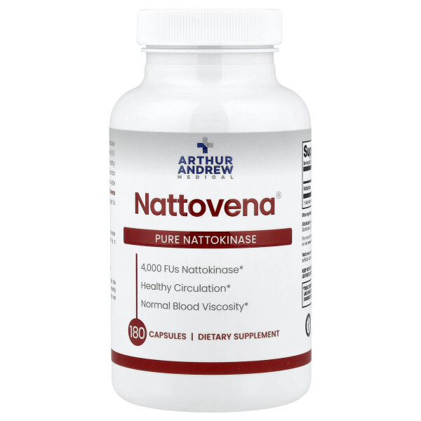 Arthur Andrew Medical, Nattovena, reine Nattokinase, 180 Kapseln