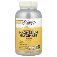 Solaray Magnesium Glycinate 350mg, 240 veg. Kapseln