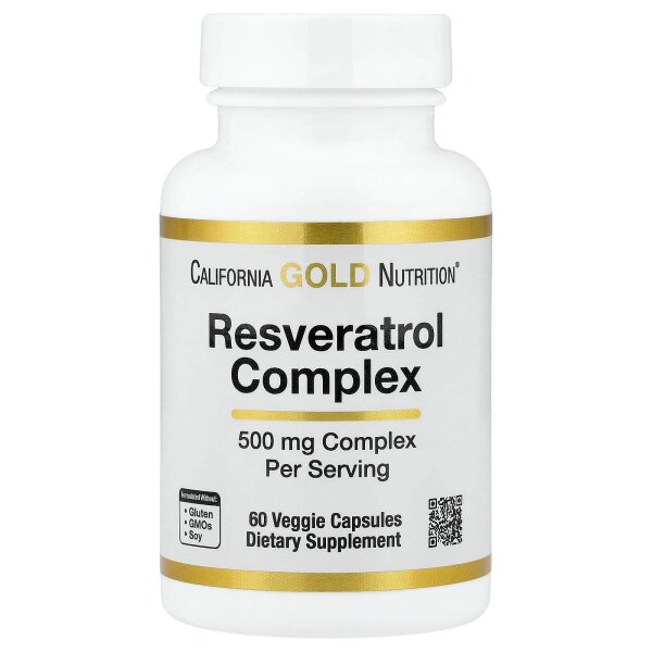 Lake Avenue Nutrition, Resveratrol Complex, Resveratrol-Komplex, 500 mg, 60 Kapseln