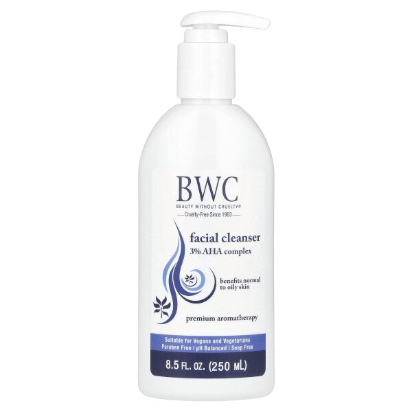 Beauty Without Cruelty, Gesichtsreiniger, 3 % AHA-Komplex, 250 ml