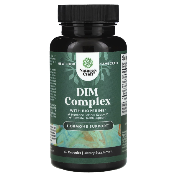 Natures Craft, DIM Complex With BioPerine?, DIM-Komplex mit BioPerine?, 60 Kapseln