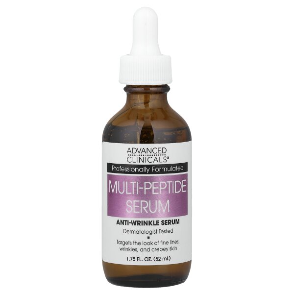 Advanced Clinicals, Peptide Serum, Peptidserum, Anti-Falten-Gesichtsserum, 52 ml